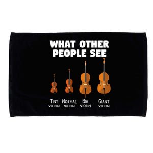 Violin Player Music Orchestra Gift Meaningful Gift Microfiber Hand Towel