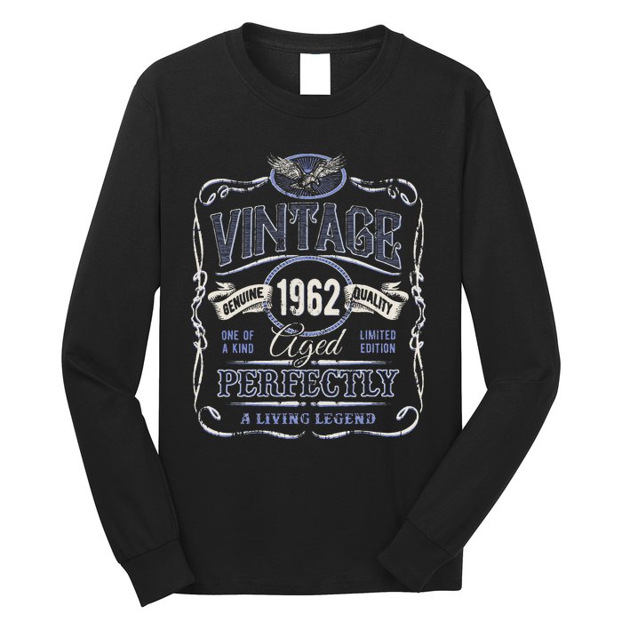 Vintage Premium Made In 1962 Classic Birthday Long Sleeve Shirt