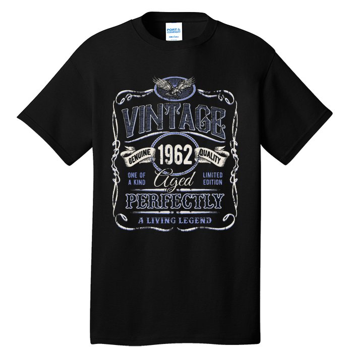 Vintage Premium Made In 1962 Classic Birthday Tall T-Shirt