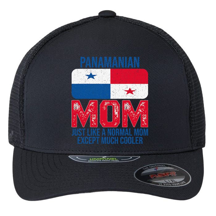 Vintage Panamanian Mom Panama Flag For Mother's Day Flexfit Unipanel Trucker Cap