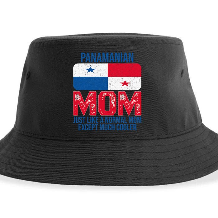 Vintage Panamanian Mom Panama Flag For Mother's Day Sustainable Bucket Hat