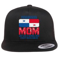 Vintage Panamanian Mom Panama Flag For Mother's Day Flat Bill Trucker Hat