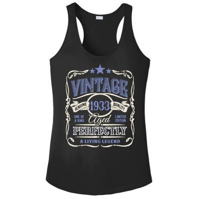 Vintage Premium Made In 1933 Classic Birthday Ladies PosiCharge Competitor Racerback Tank