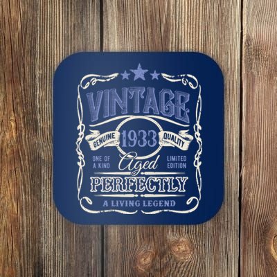 Vintage Premium Made In 1933 Classic Birthday Coaster