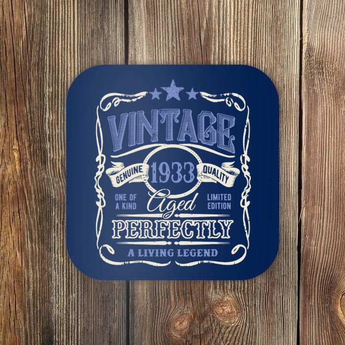 Vintage Premium Made In 1933 Classic Birthday Coaster