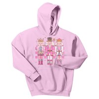 Vintage Pink Nutcracker Squad Women Girl Kids Pink Christmas Kids Hoodie