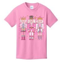 Vintage Pink Nutcracker Squad Women Girl Kids Pink Christmas Kids T-Shirt