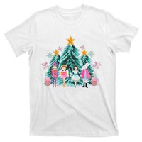 Vintage Pink Nutcracker Squad Ballet Wo Pink Christmas  T-Shirt