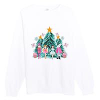 Vintage Pink Nutcracker Squad Ballet Wo Pink Christmas  Premium Crewneck Sweatshirt