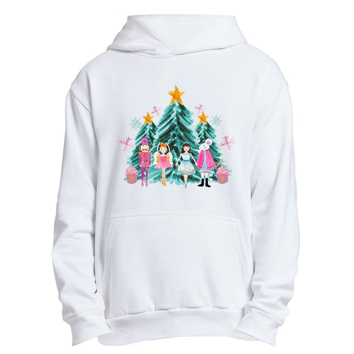 Vintage Pink Nutcracker Squad Ballet Wo Pink Christmas  Urban Pullover Hoodie