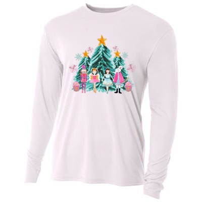 Vintage Pink Nutcracker Squad Ballet Wo Pink Christmas  Cooling Performance Long Sleeve Crew