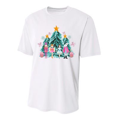 Vintage Pink Nutcracker Squad Ballet Wo Pink Christmas  Performance Sprint T-Shirt