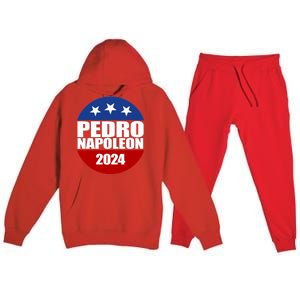 Vote Pedro Napoleon 2024 Election Premium Hooded Sweatsuit Set