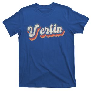 Verlin Personalized Name Gift Custom Lettering 70S Cute Gift T-Shirt