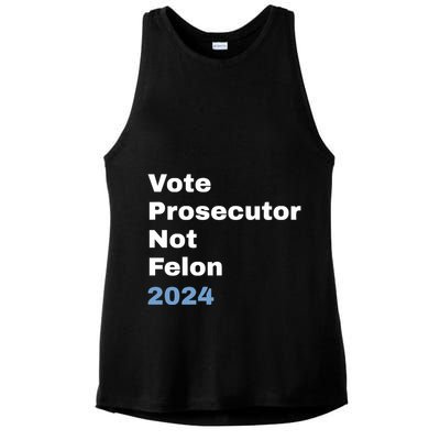 Vote Prosecutor Not Felon Ladies PosiCharge Tri-Blend Wicking Tank