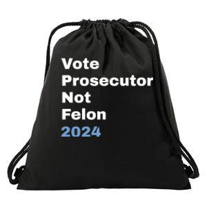 Vote Prosecutor Not Felon Drawstring Bag