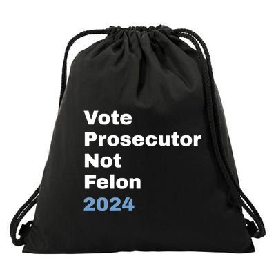 Vote Prosecutor Not Felon Drawstring Bag
