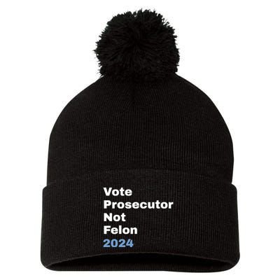 Vote Prosecutor Not Felon Pom Pom 12in Knit Beanie