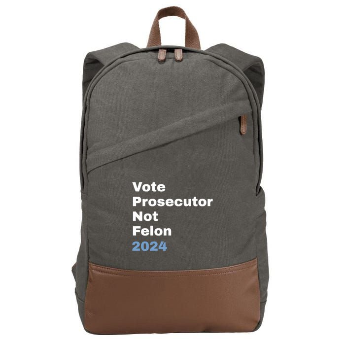 Vote Prosecutor Not Felon Cotton Canvas Backpack