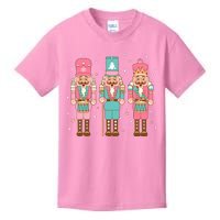 Vintage Pink Nutcracker Squad Women Girl Kids Pink Christmas Kids T-Shirt