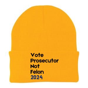 Vote Prosecutor Not Felon Knit Cap Winter Beanie