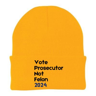 Vote Prosecutor Not Felon Knit Cap Winter Beanie