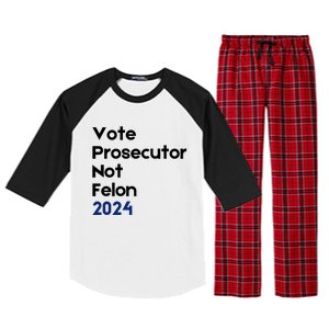 Vote Prosecutor Not Felon Raglan Sleeve Pajama Set