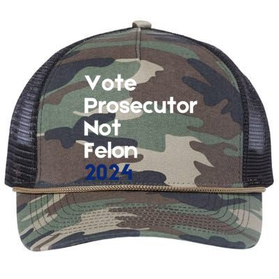 Vote Prosecutor Not Felon Retro Rope Trucker Hat Cap