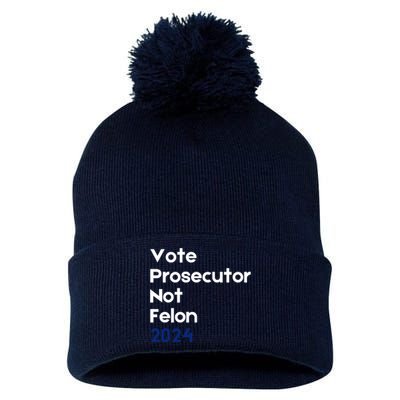 Vote Prosecutor Not Felon Pom Pom 12in Knit Beanie