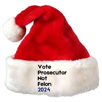 Vote Prosecutor Not Felon Premium Christmas Santa Hat