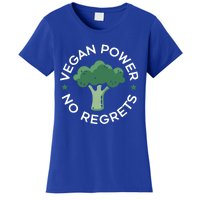 Vegan Power No Regrets Herbivore Vegetarian Veggies Veganism Cute Gift Women's T-Shirt