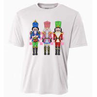 Vintage Pink Nutcracker Squad Ballet Women Pink Christmas Cooling Performance Crew T-Shirt