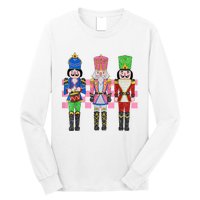 Vintage Pink Nutcracker Squad Ballet Women Pink Christmas Long Sleeve Shirt