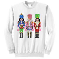 Vintage Pink Nutcracker Squad Ballet Women Pink Christmas Sweatshirt