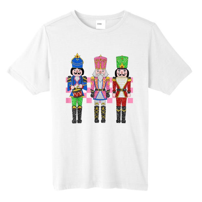 Vintage Pink Nutcracker Squad Ballet Women Pink Christmas Tall Fusion ChromaSoft Performance T-Shirt