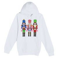 Vintage Pink Nutcracker Squad Ballet Women Pink Christmas Premium Pullover Hoodie