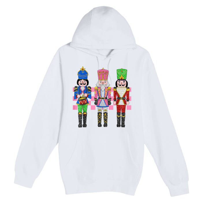 Vintage Pink Nutcracker Squad Ballet Women Pink Christmas Premium Pullover Hoodie