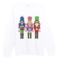 Vintage Pink Nutcracker Squad Ballet Women Pink Christmas Premium Crewneck Sweatshirt