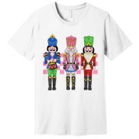 Vintage Pink Nutcracker Squad Ballet Women Pink Christmas Premium T-Shirt