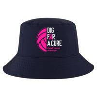 Volleyball Pink Out Dig For A Cure Breast Cancer Awareness Cool Comfort Performance Bucket Hat