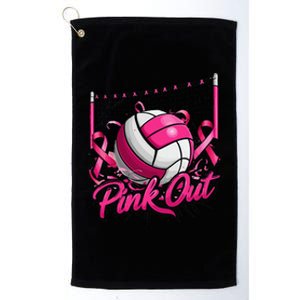 Volleyball P.Ink Out Breast Cancer Awareness Gift Platinum Collection Golf Towel