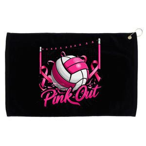 Volleyball P.Ink Out Breast Cancer Awareness Gift Grommeted Golf Towel