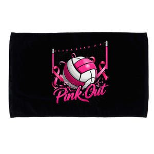 Volleyball P.Ink Out Breast Cancer Awareness Gift Microfiber Hand Towel