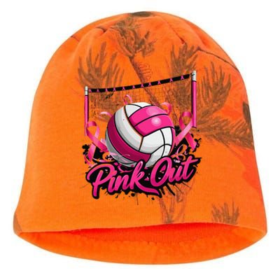 Volleyball P.Ink Out Breast Cancer Awareness Gift Kati - Camo Knit Beanie