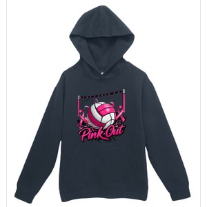 Volleyball P.Ink Out Breast Cancer Awareness Gift Urban Pullover Hoodie