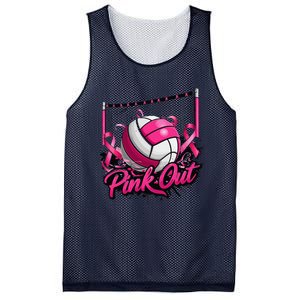 Volleyball P.Ink Out Breast Cancer Awareness Gift Mesh Reversible Basketball Jersey Tank