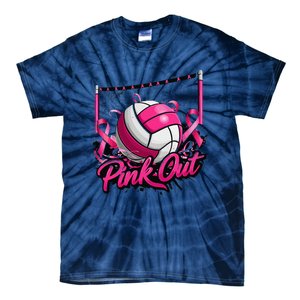 Volleyball P.Ink Out Breast Cancer Awareness Gift Tie-Dye T-Shirt