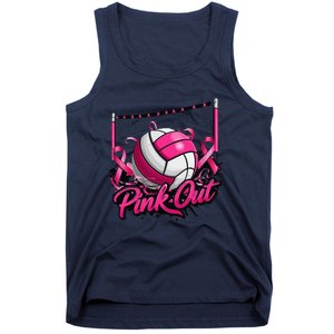 Volleyball P.Ink Out Breast Cancer Awareness Gift Tank Top