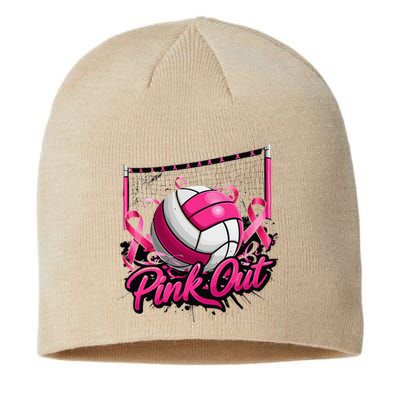 Volleyball P.Ink Out Breast Cancer Awareness Gift Sustainable Beanie