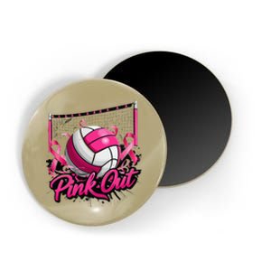 Volleyball P.Ink Out Breast Cancer Awareness Gift Magnet